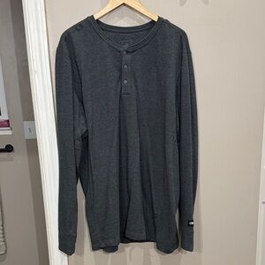 The North Face Men's Charcoal Long Sleeve Henley